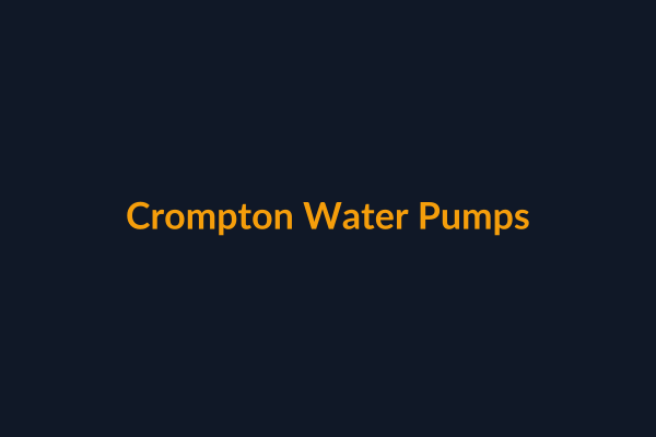 Crompton Water Pumps available at Raguveer Electric Talala